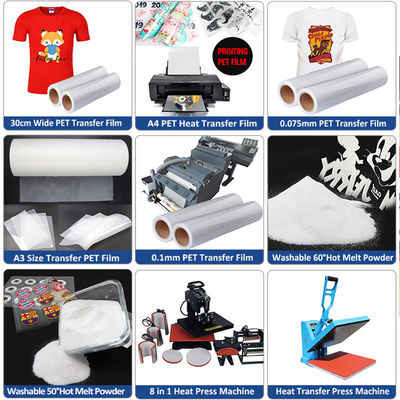 220V / 110V A3 DTF Printer Mesin Pencetakan Film PET Untuk Transfer Kaos