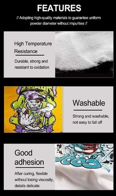 1kg TPU Adhesive Powder untuk DTF T-shirt Printing, Heat Press Ready