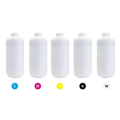 CMYK W Warna 500ml Dtf Pigmen Tinta Pencetakan Transfer Panas Untuk Printer Berbasis Air
