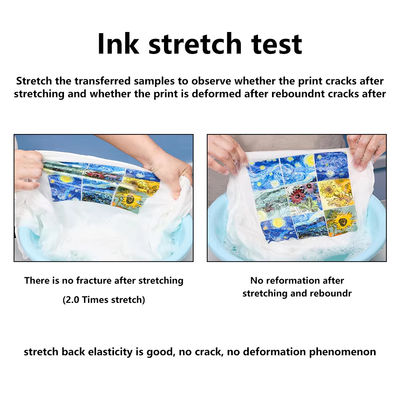 1000ML Dtf Printer No Blocking Nozzle Dtf Pigment Ink CMYK+W Ramah Lingkungan