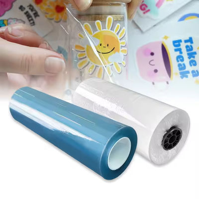 Fleksibilitas Tinggi PET Adhesive UV Film Dalam 30cm*100m/60cm*100m Untuk Kemasan